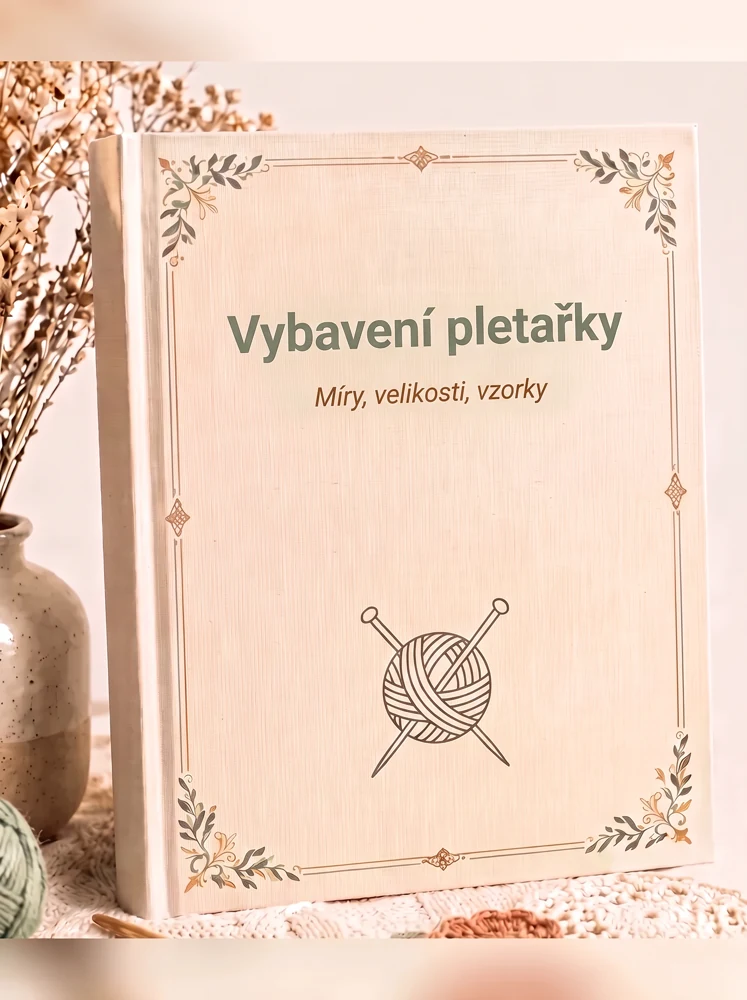 Bonus 2: vybavení pletařky: tabulky měr, kontrolní vzorek, pomůcky