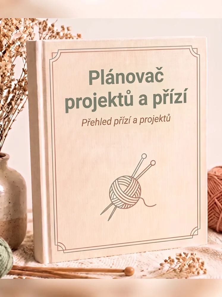 Dárek 3: plánovač projektů a přízí: listy připravené k tisku